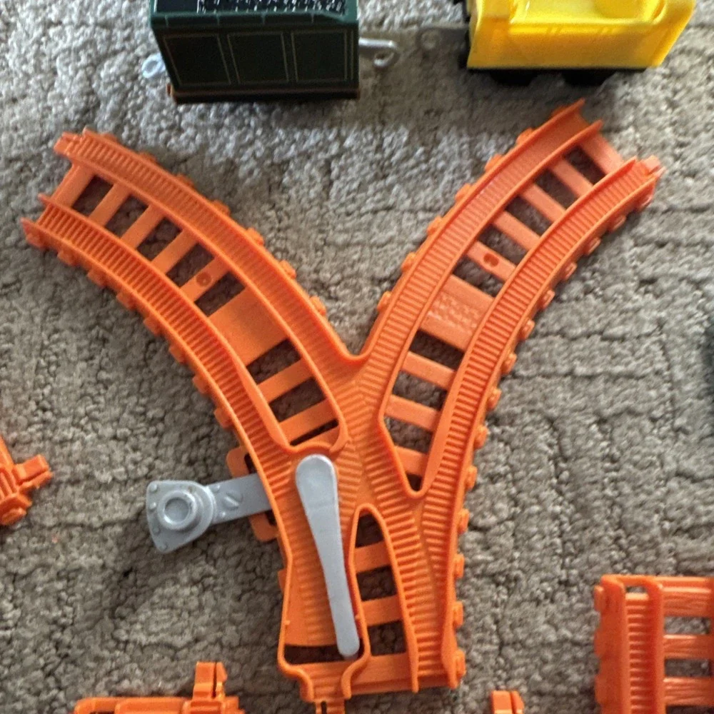 Thomas The Train Track Master Thomas Friends Lot of Track & Trains Blue Orange
